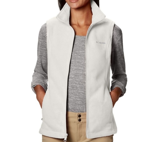 Columbia Jackets & Blazers - Columbia White Fleece Vest